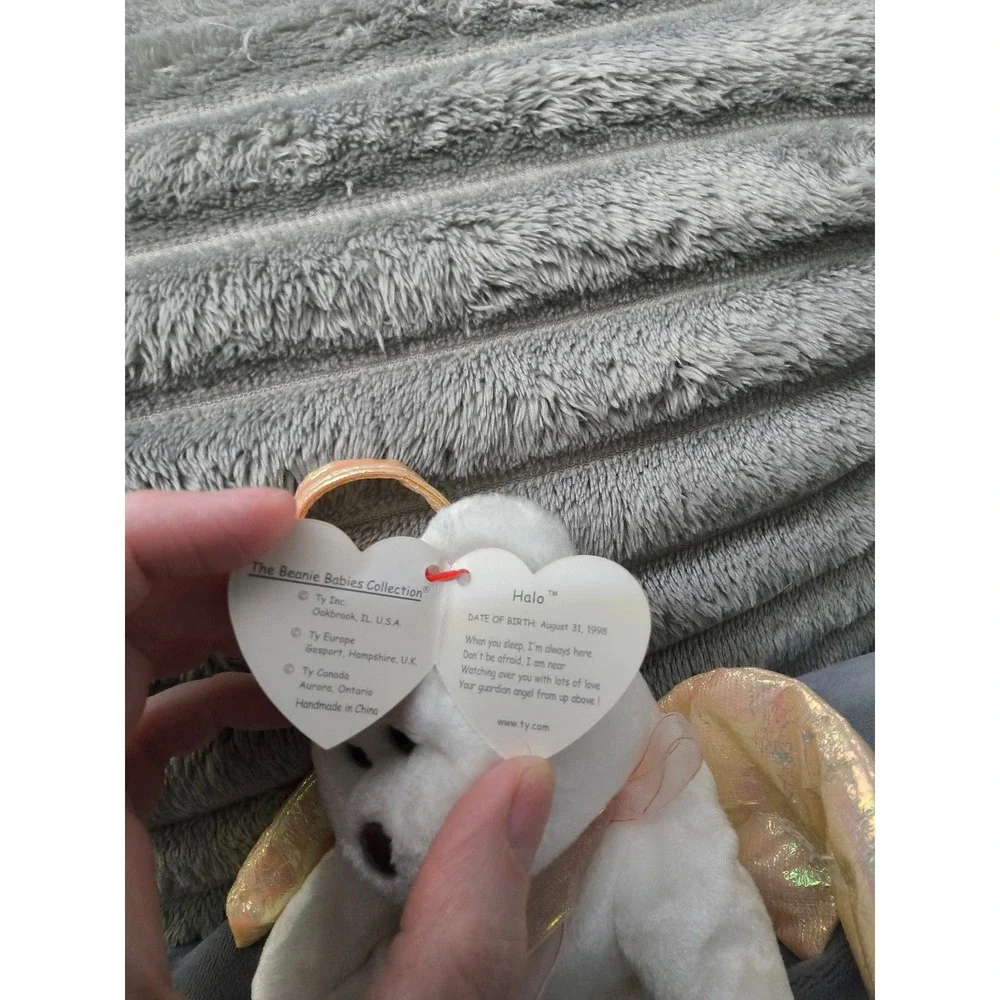 NWT Ty Halo the Angel Bear Beanie Baby